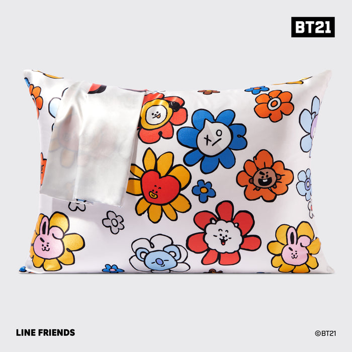 Kitsch x BT21 Taie d'oreiller en satin - RJ