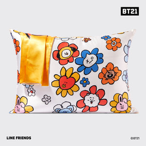 BT21 x Kitsch Σατέν μαξιλαροθήκη Standard - Chimmy