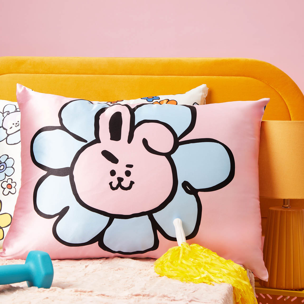 BT21 x Kitsch Σατέν μαξιλαροθήκη Standard - Cooky