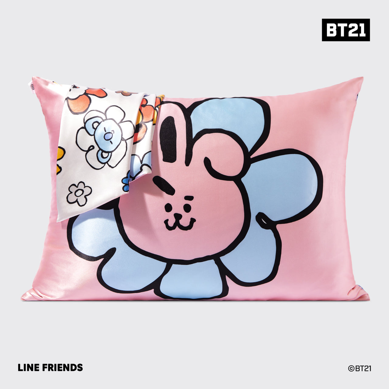 BT21 meets Kitsch Satin Pillowcase - COOKY