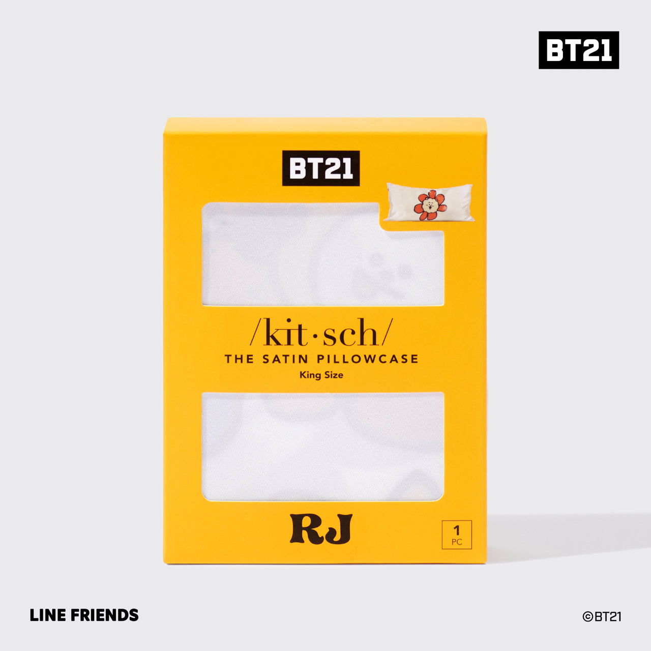 BT21 x Kitsch Σατέν μαξιλαροθήκη King - RJ