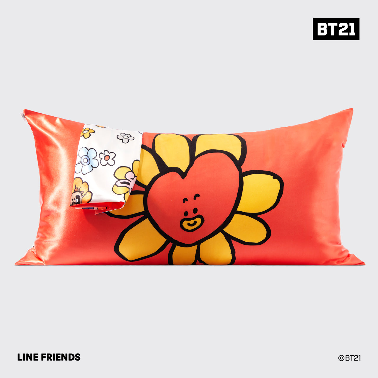 BT21 x Kitsch Σατέν μαξιλαροθήκη King - Tata