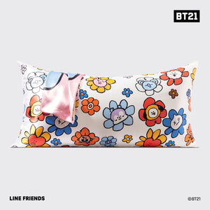 BT21 x Kitsch Σατέν μαξιλαροθήκη King - Cooky