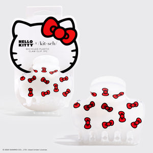 Hello Kitty x Kitsch Ανακυκλωμένο πλαστικό φουσκωτό κλιπ νυχιών 1pc - Kitty Bows