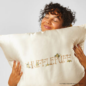 Harry Potter x Kitsch Funda de Almohada de Satén Estándar - Hufflepuff