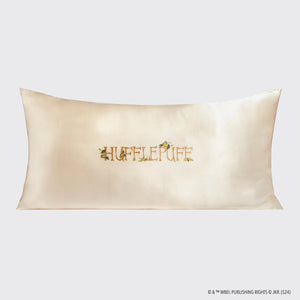 Harry Potter x Kitsch Funda de Almohada de Satén Rey - Hufflepuff