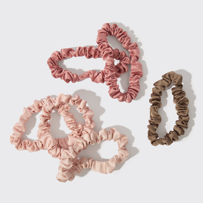 Set da 6 pezzi di scrunchies Holiday Ultra Petite - Terracotta