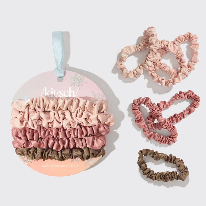 Set da 6 pezzi di scrunchies Holiday Ultra Petite - Terracotta