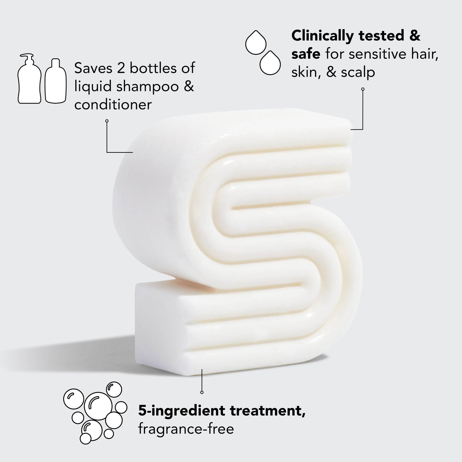 Ultra Sensitive Shampoo & Body Wash Bar χωρίς άρωμα